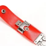 USB-nyckelring i läder