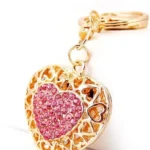 Originell nyckelring – Hjärtat med strass
